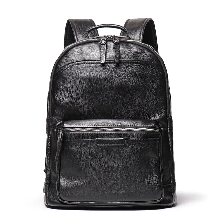 sac à dos en cuir véritable pour hommes, sac de voyage de grande capacité en peau de vache avec couche supérieure, style européen vintage, direct usine