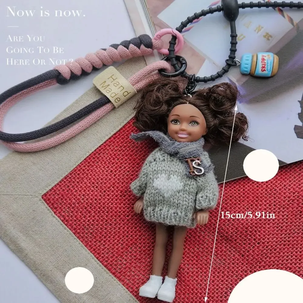 pendentif de poupée mignon et chaud, ornement de sac à dos suspendu, bricolage, changement de vêtements, breloque de sac, porte-clés de voiture, décoration de sac pour poupée