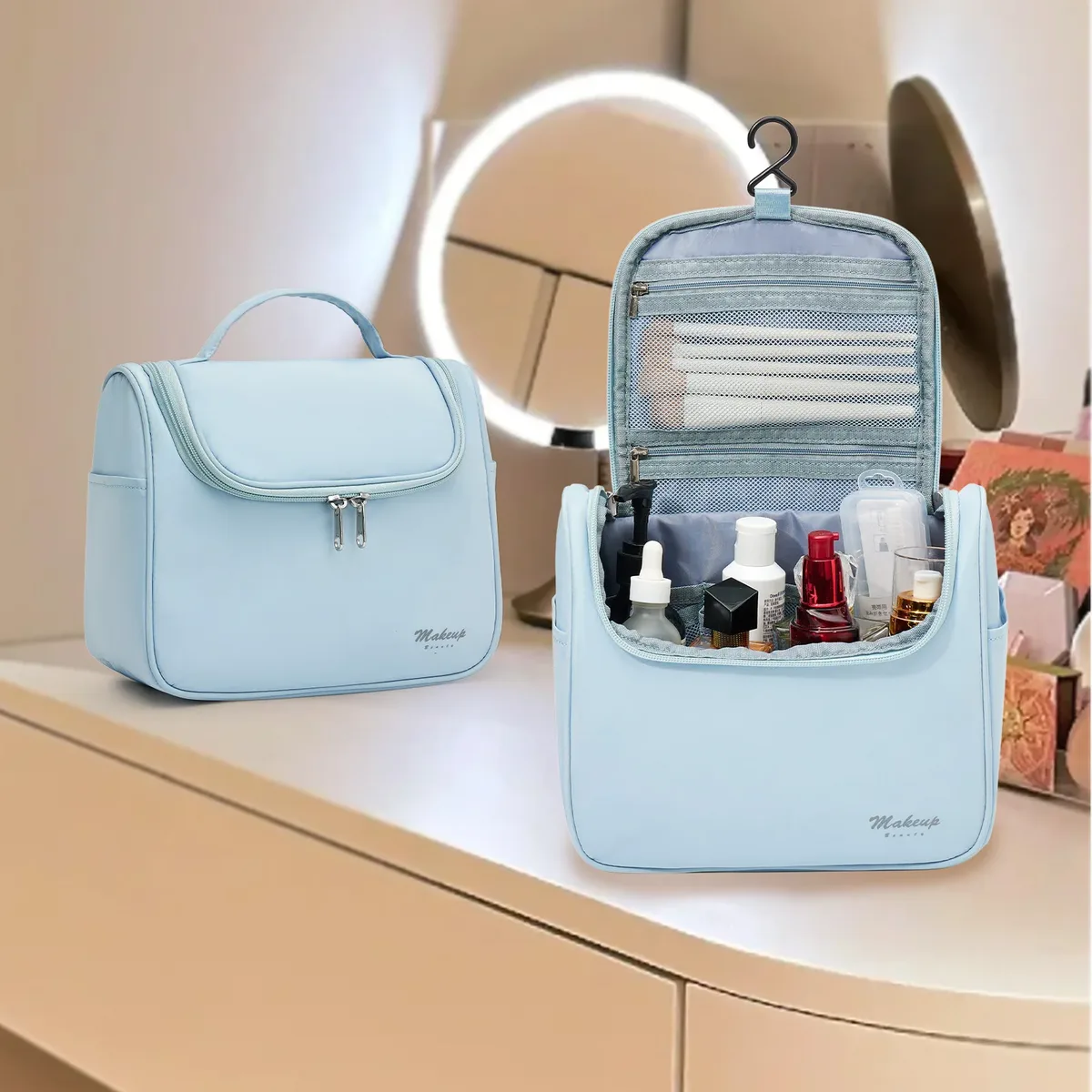 sac de rangement étanche pour cosmétiques, sac à main de maquillage, sac d'évaluation de haute qualité, sac de toilette de voyage, mode