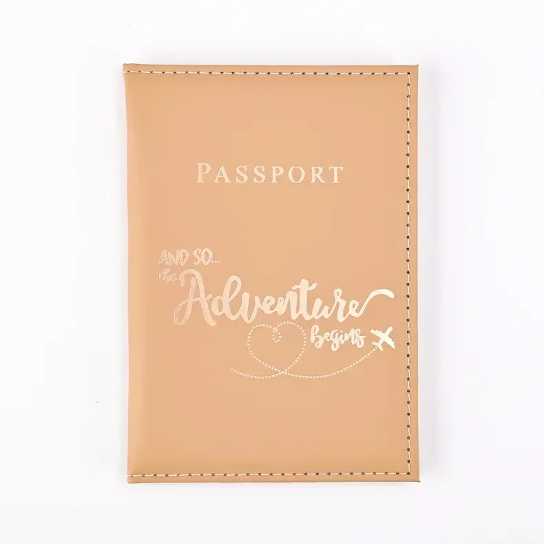 porte-passeport en pu mignon, couvertures de passeport de voyage pour couple, housse de protection, porte-carte d'identité et carte de crédit, accessoires de voyage