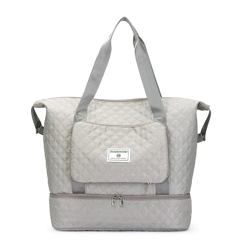sac de voyage de grande capacité avec compartiment à chaussures indépendant, sac de week-end, sac de voyage pliable pour la salle de sport, le yoga et les voyages