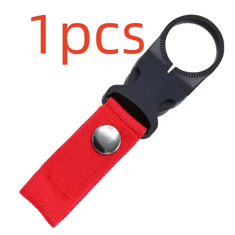 mousqueton porte-bouteille d'eau, clip de fixation pour ceinture et sac à dos, en sangle nylon multifonction
