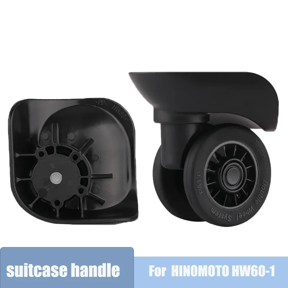 Roues pivotantes universelles de remplacement pour valise HINOMOTO HW60-1, pièces de réparation de roues de bagages avec roulement silencieux