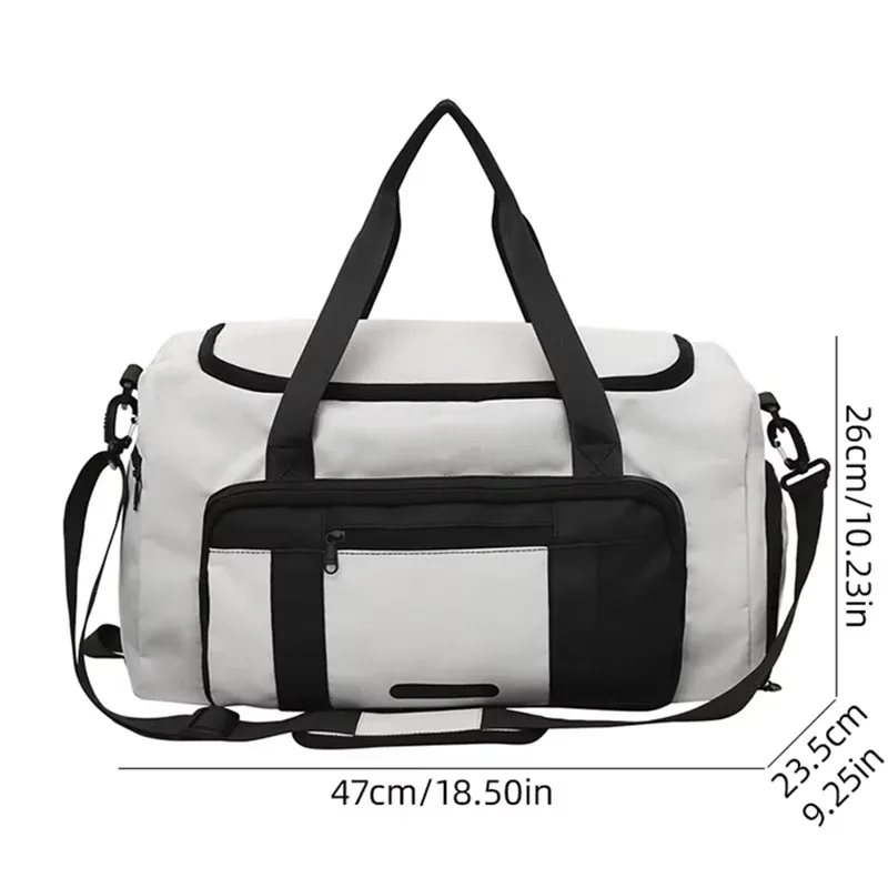 sac de voyage multifonctionnel grande capacité pour le sport et le yoga avec compartiment à chaussures indépendant, sac à bagages