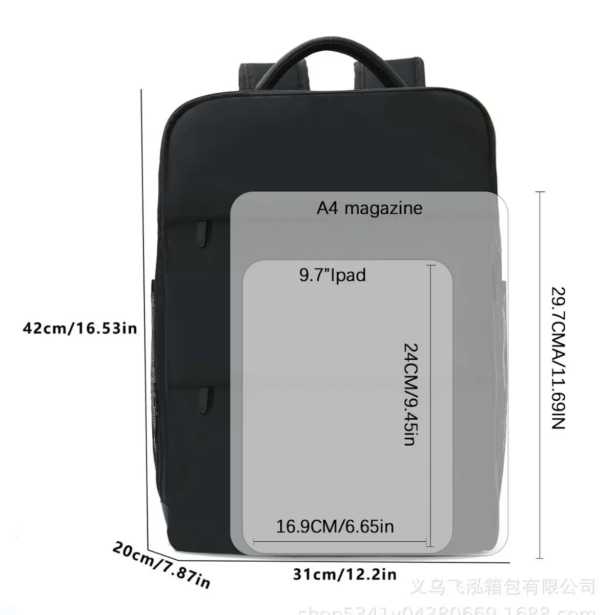 sac à dos multifonctionnel pour hommes et femmes, très grande capacité, classification sèche et humide, sacs à double épaule pour court voyage