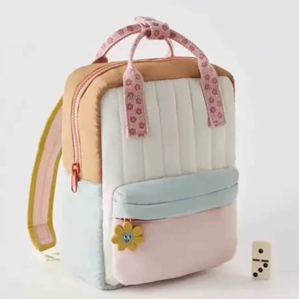nouveau sac à dos brodé pour enfants, sac coloré avec pendentif tournesol mignon, sac à main personnalisé avec n'importe quel nom, sac à collation de voyage, sac pour le campus