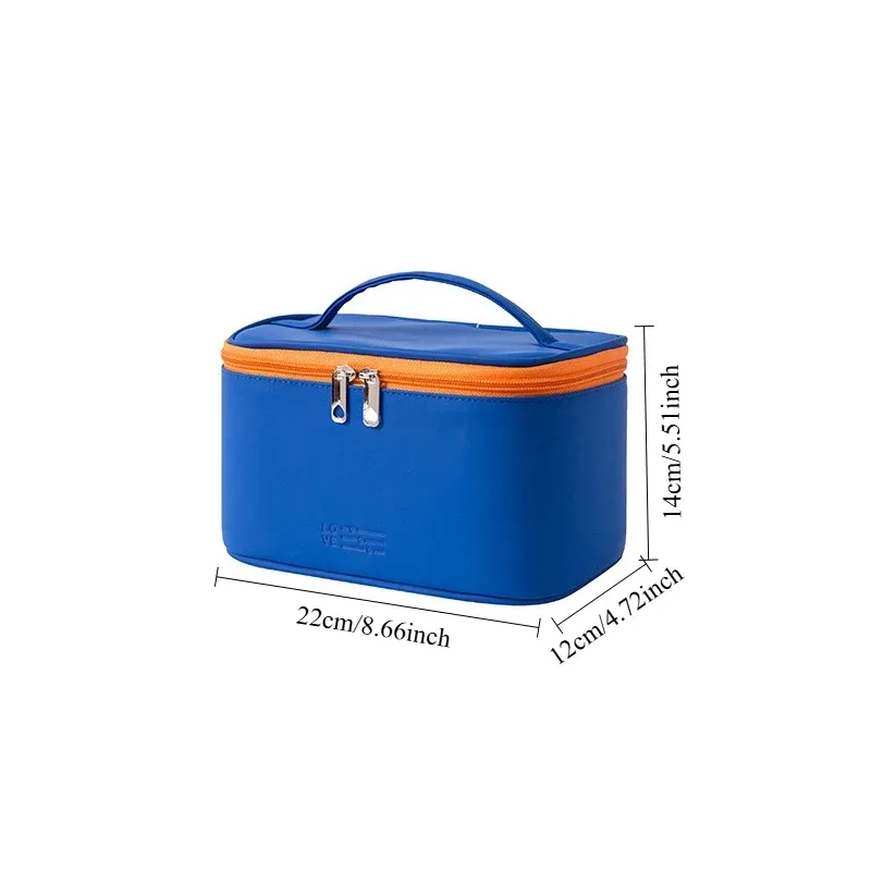 sac à cosmétiques en maille noire double couche, trousse de maquillage portable de grande capacité, pochette de rangement, trousse de toilette à fermeture éclair