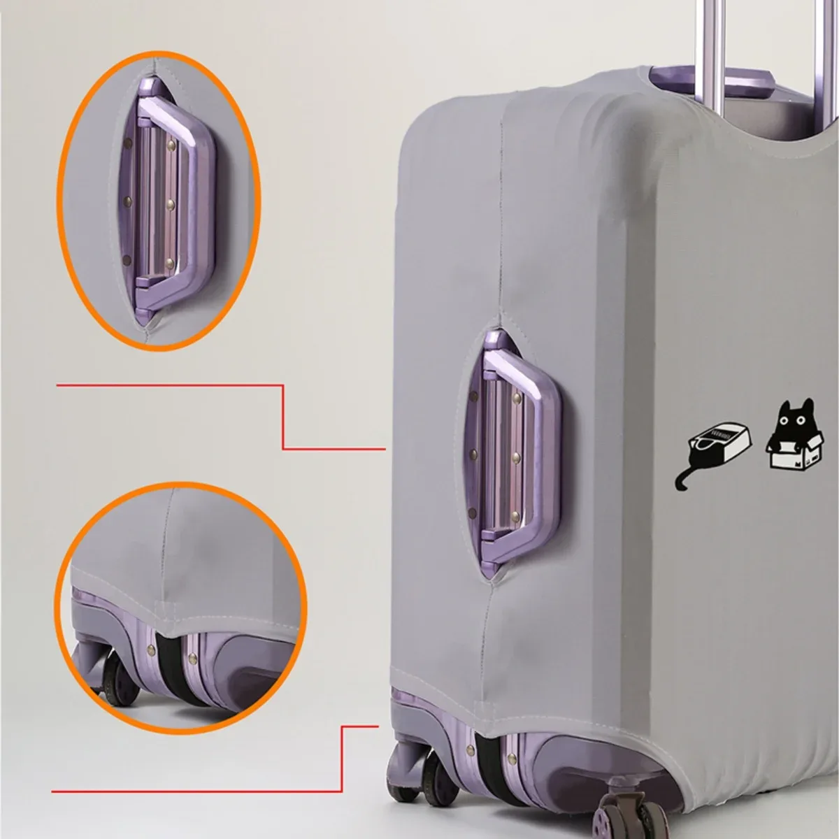 housse de protection pour bagages, élastique, imperméable, anti-poussière, pour valise de 18 à 32 pouces, accessoires de voyage