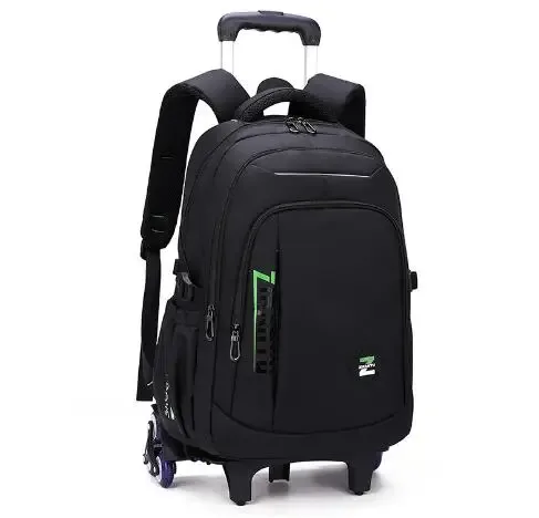 sac à dos de chariot d'école pour garçons sac à bagages de chariot sac à dos d'école à roulettes pour adolescents garçons sac à dos d'école à roulettes sur roues