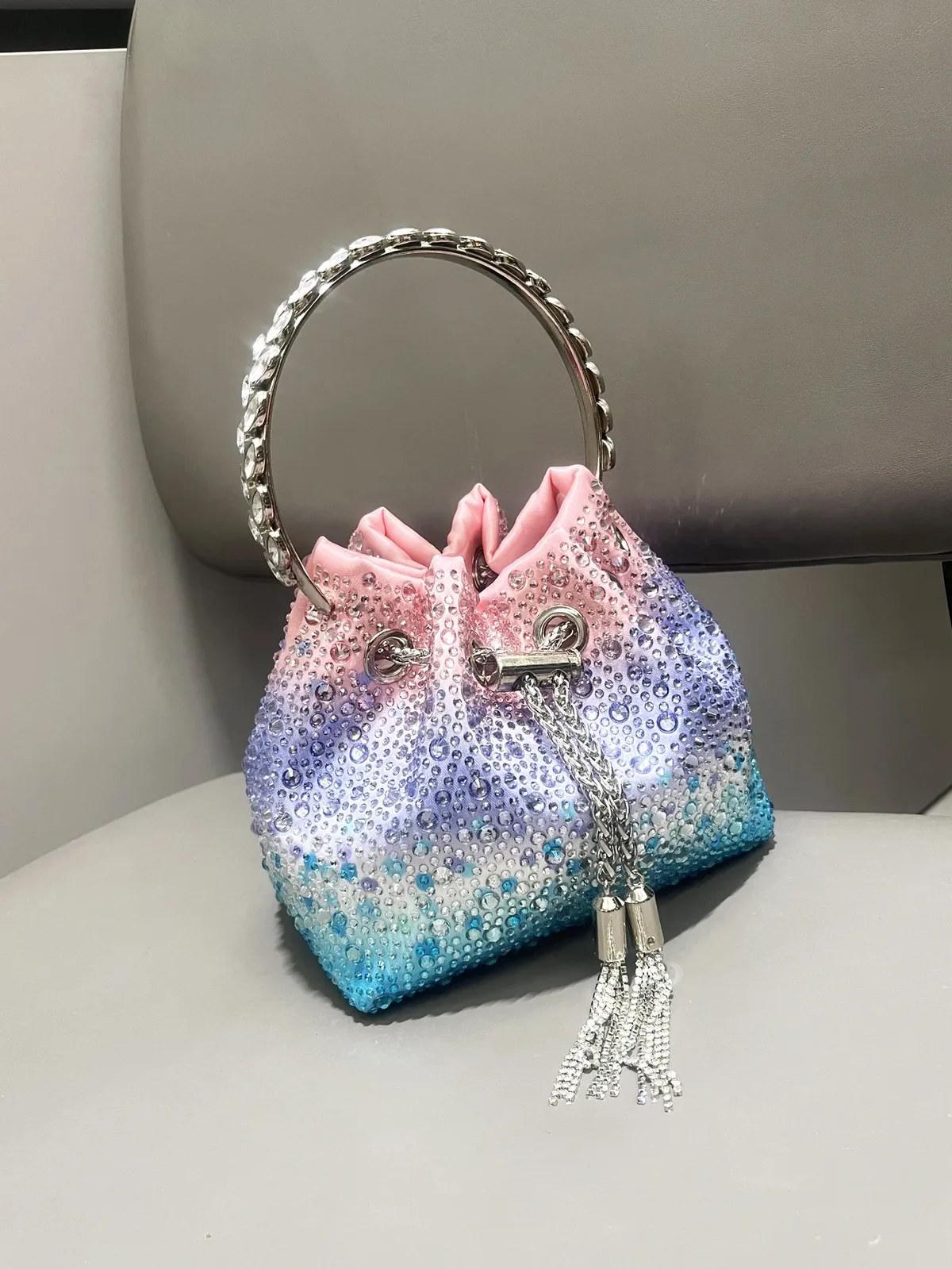 poignée strass pochette de soirée sacs à main et sac à main de luxe sac à bandoulière design brillant cristal pochette sac à main sac seau