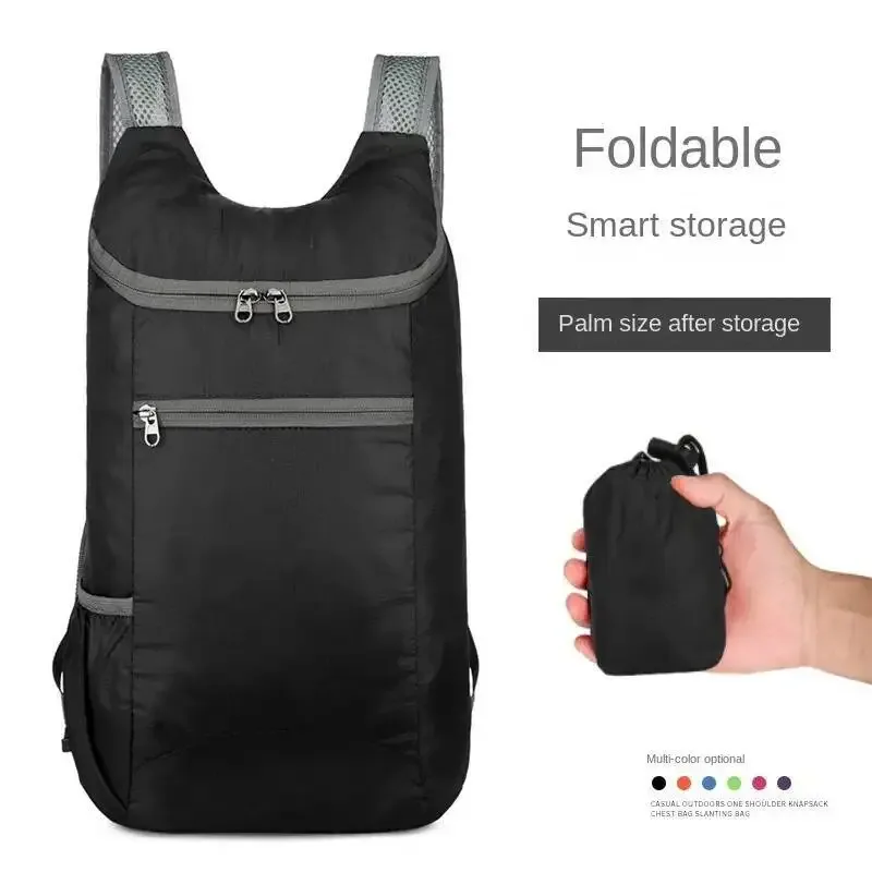 sac en peau pliable portable décontracté pour l'extérieur, sac à dos de sport léger, sac de voyage, sac de livre cadeau, offre spéciale 2025,