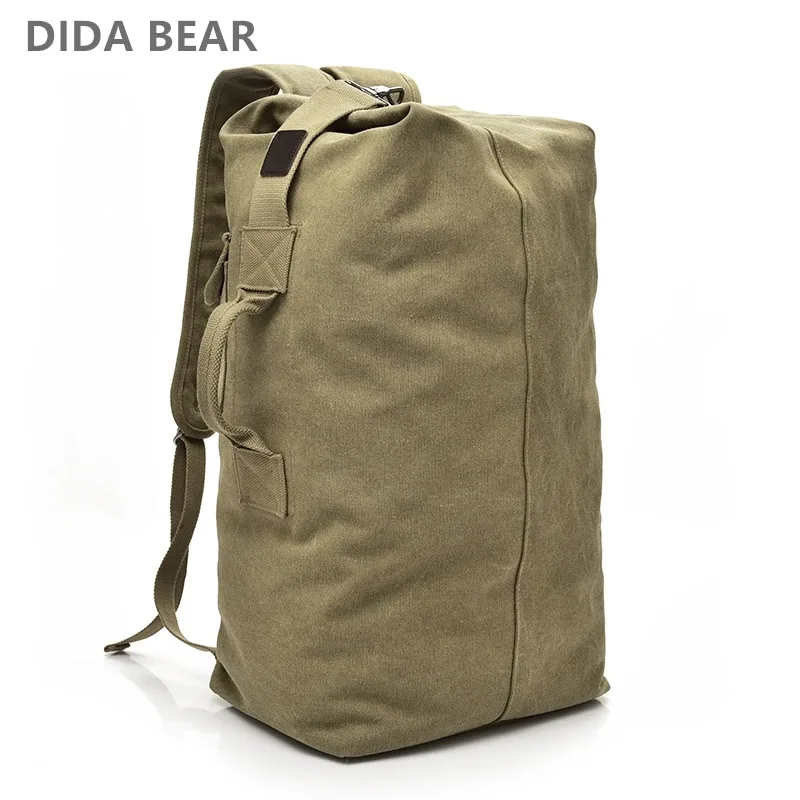 sac à dos de voyage pour hommes, grande capacité, sac à main d'alpinisme, seau en toile de bonne qualité, sacs à bandoulière pour hommes