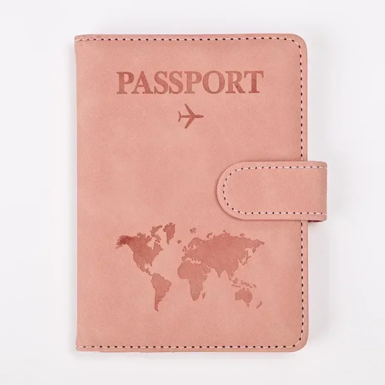 couvertures de passeport pour femmes et hommes, porte-passeport avec lettres imprimées, clips pour billets de vol, porte-carte de crédit bancaire, organisateur de voyage pour passeport