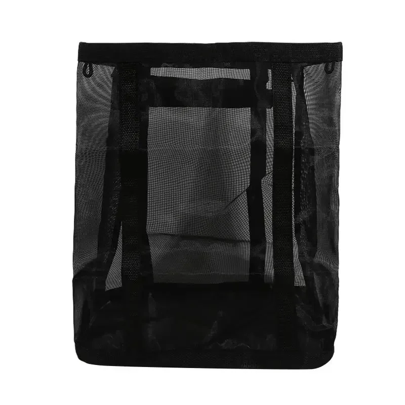panier à linge en maille de nylon, sac de rangement pliable pour vêtements sales, adapté à la chambre à coucher et à la salle de bains, panier à linge portable indépendant