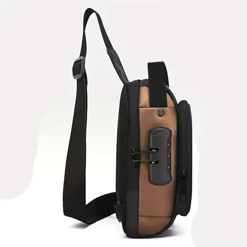 sac à bandoulière compact et pratique, design multicolore, sangle réglable, léger, pour les trajets quotidiens, les voyages en plein air, sac fonctionnel
