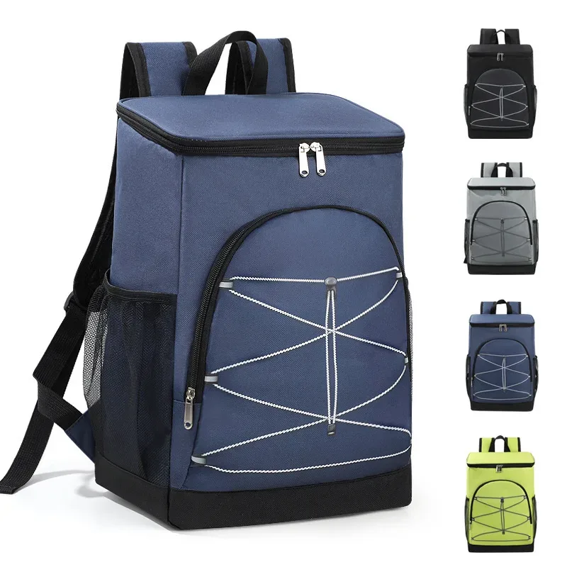 Haute qualité Style coréen Simple mode nourriture garder frais sac à dos voyage Camping pique-nique sac grande capacité Outsite sacs isothermes