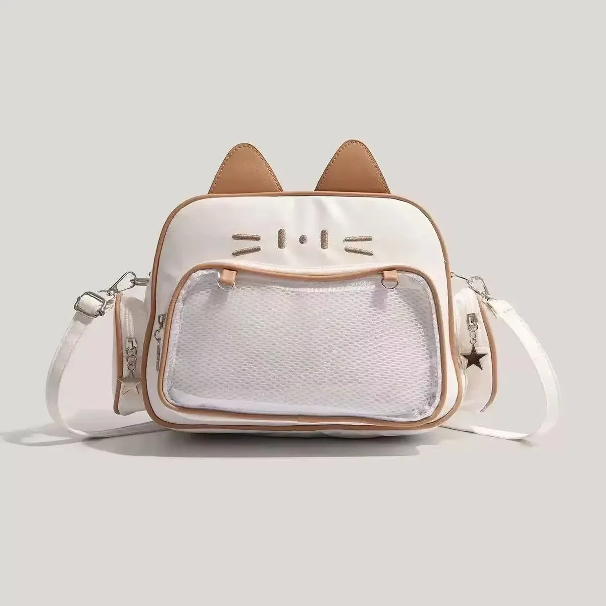sacs à dos y2k cat ita pour femmes, style harajuku coréen, sac à bandoulière kawaii, esthétique vintage, sacs à bandoulière en pu mignons initiés, mode japonaise
