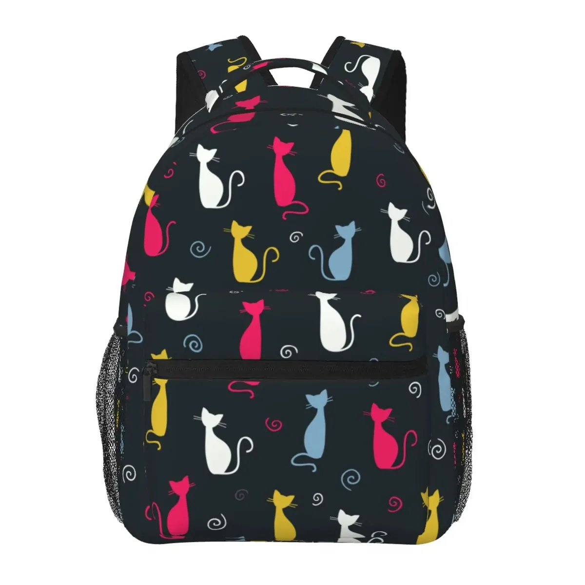 neko atsume anime cartoon mochila sac à dos pour femme, sac à dos de voyage pour filles et garçons, impression de chat mignon, sac initié pour adolescents