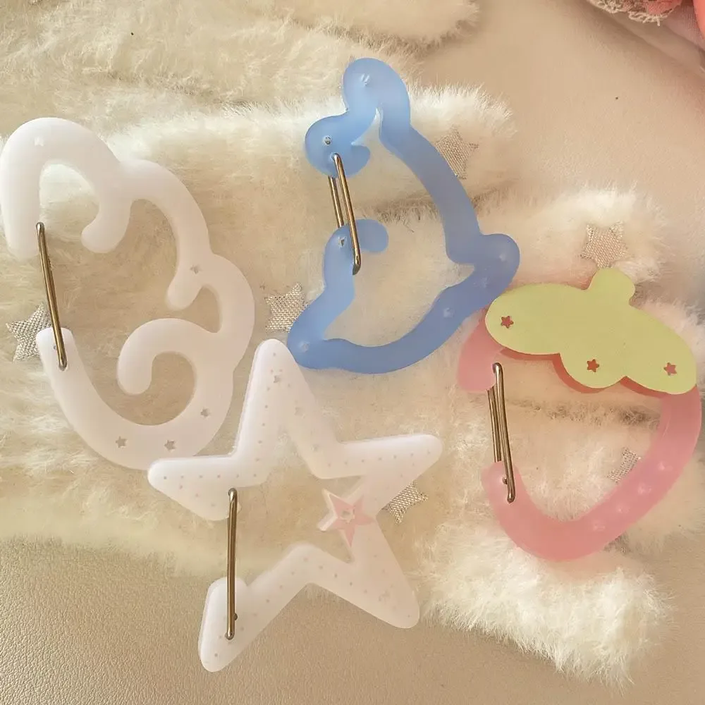 Mousqueton en acrylique Kawaii pour sac à dos, pendentif, décorations pour manuel, porte-clés, boucle d'escalade, breloques de sac en acrylique, accessoires de décoration pour sac Ita