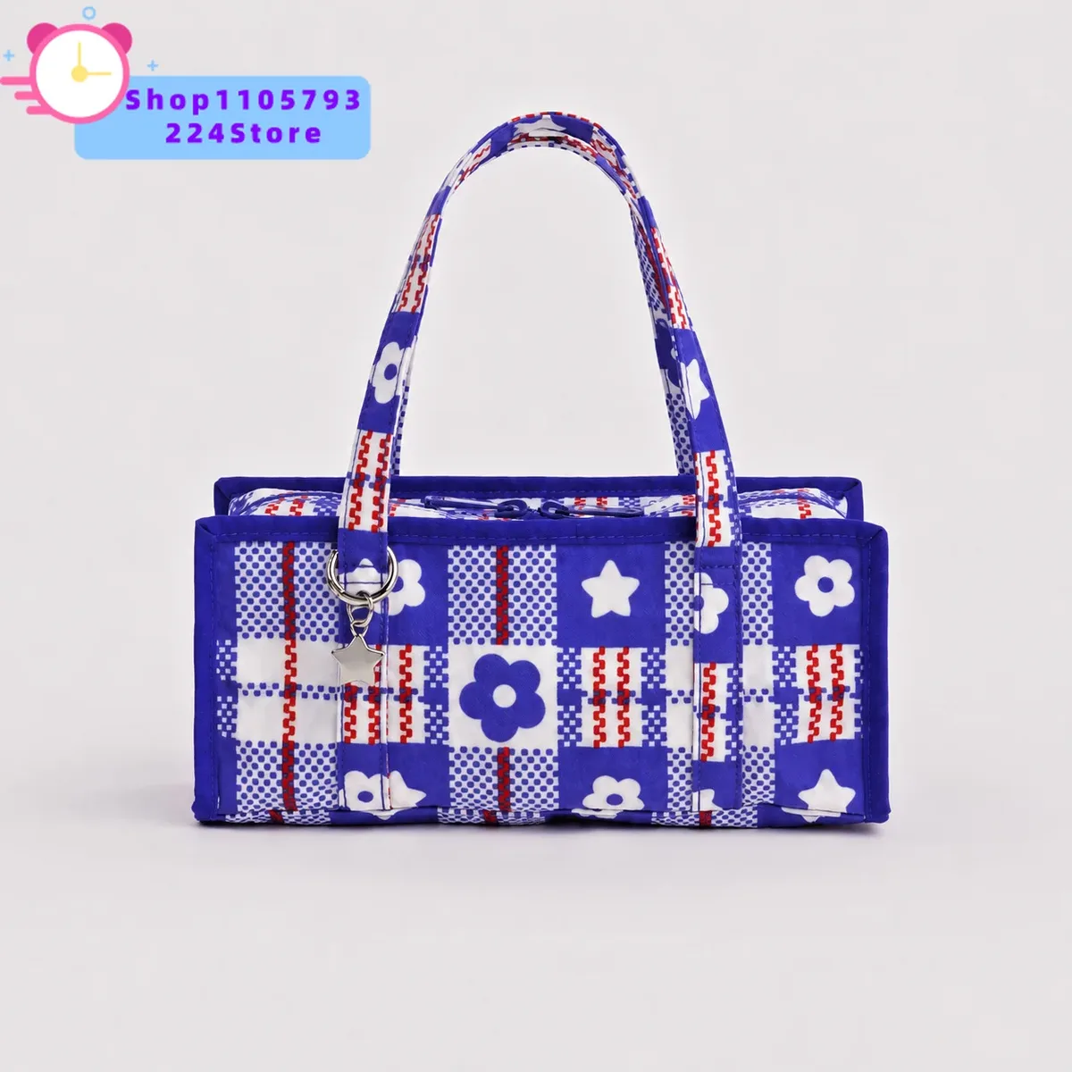 sac à bandoulière en nylon à motif écossais nostalgique, petit sac carré français simple, nouveau sac bandoulière polyvalent 2026