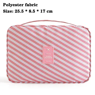 sac de voyage suspendu imperméable pour cosmétiques, imprimé flamant rose et citron, organiseur de maquillage portable, trousse de toilette pour femmes, rangement pour soins de la peau