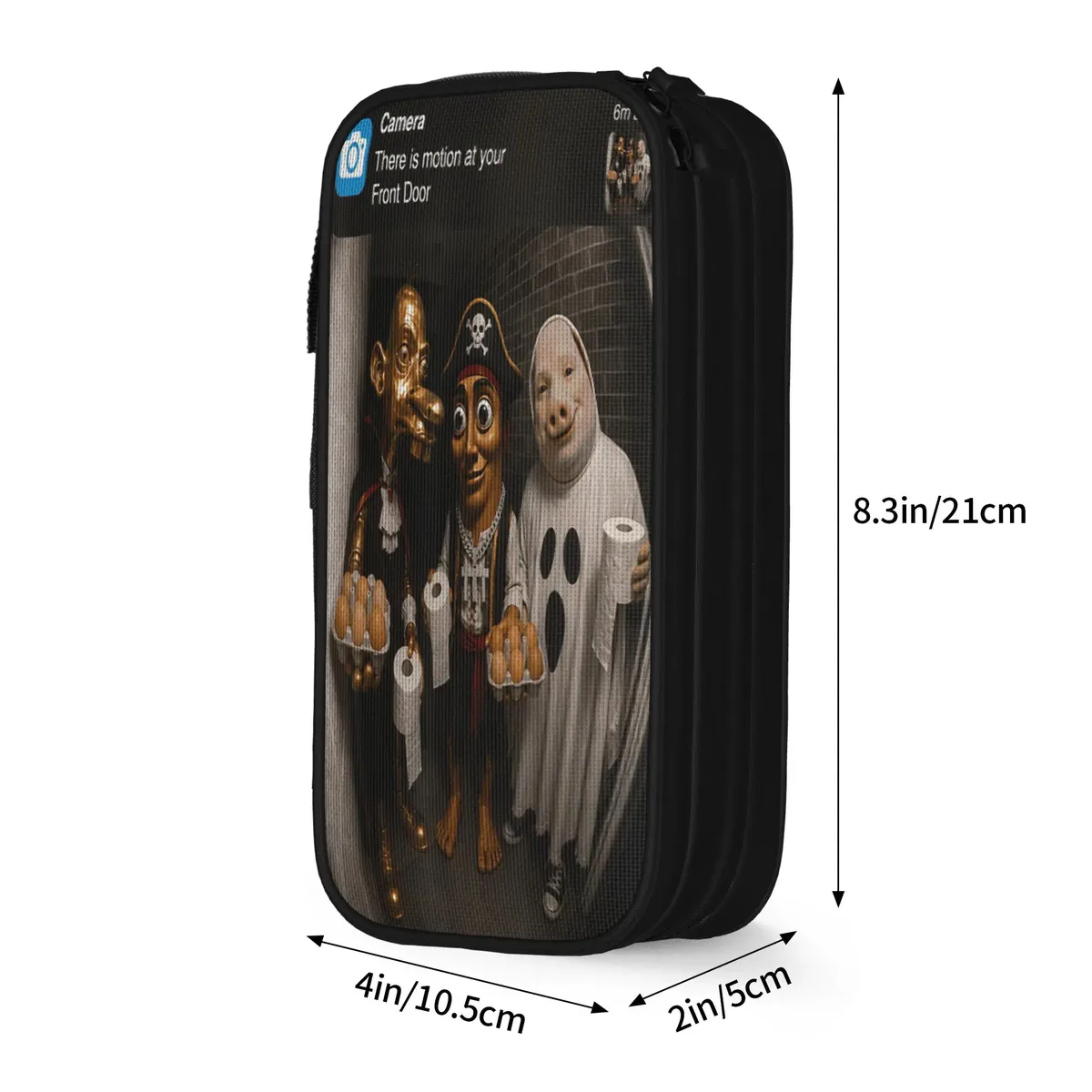 tung sahur neegy meme doorbell john pork halloween trousse à crayons esthétique pour garçons et filles, personnalisable diy pour l'école
