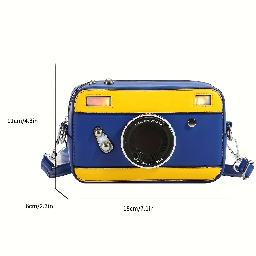mini sac pour appareil photo personnalisé et créatif, sac à bandoulière rétro polyvalent, boîte de niche, petit sac carré à chaîne fraîche