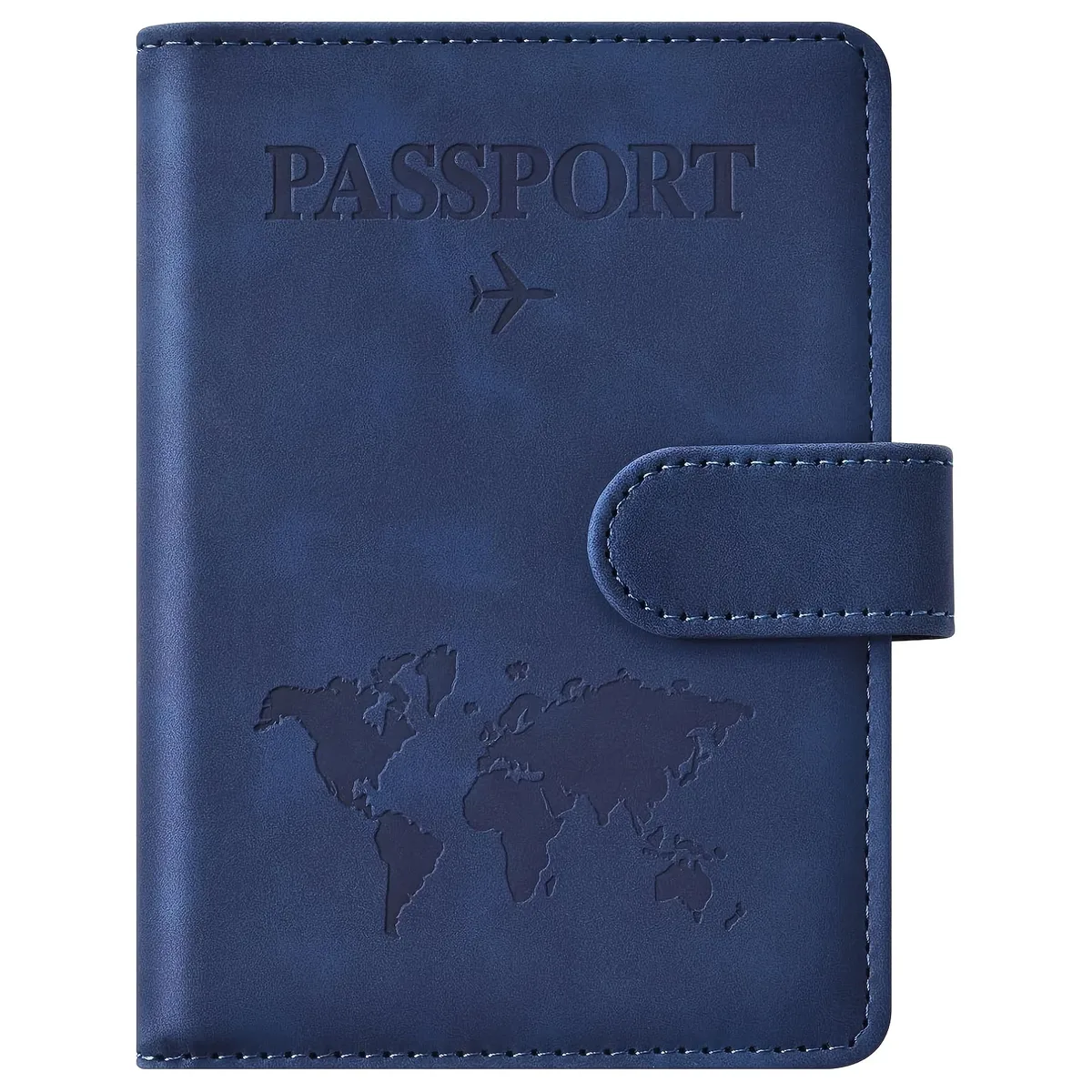 porte-passeport, couverture de passeport avec emplacement pour cartes de crédit et emplacement pour carte d'embarquement, étui portefeuille pour passeport, indispensable pour les voyages