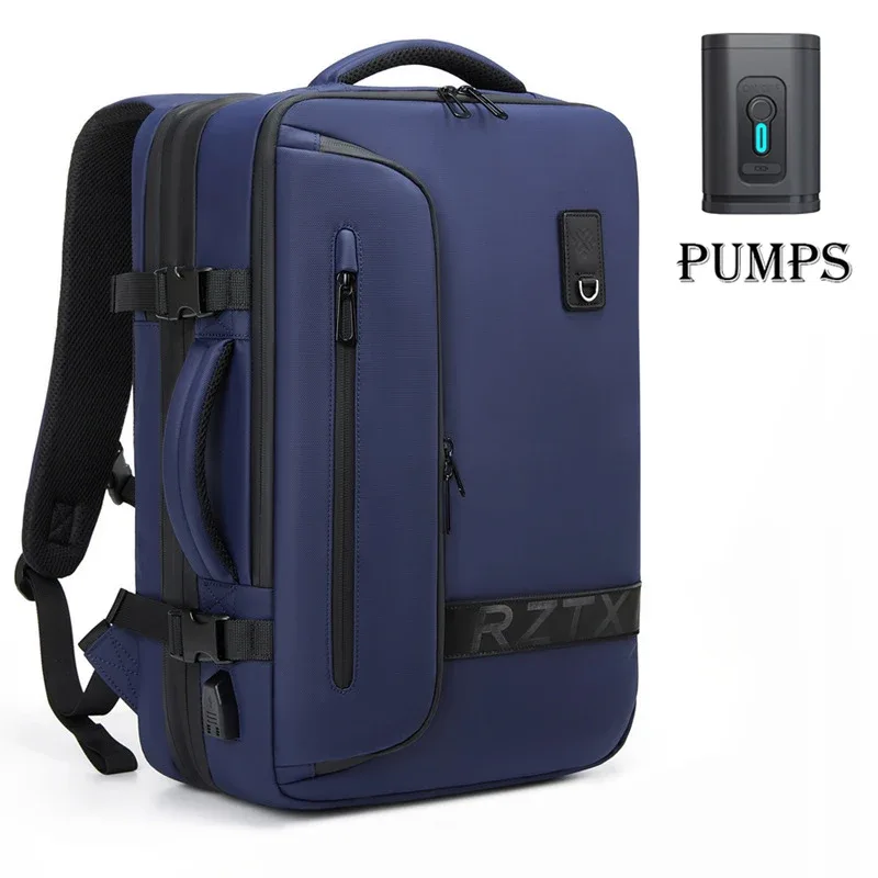 sac à dos de voyage pour homme, extensible, pour ordinateur portable, avec compression sous vide, pour la randonnée, avec chargement usb, grande capacité, pour pompes