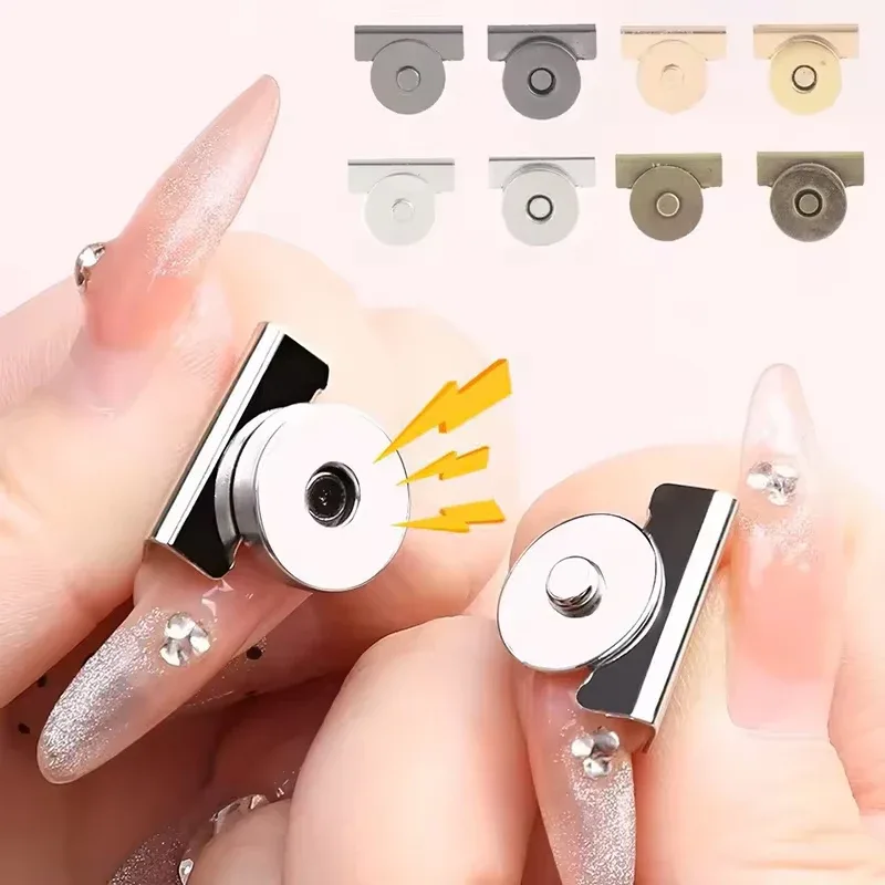 boutons à pression en métal, fermoir à boucle magnétique sans couture pour sacs fourre-tout, vêtements et artisanat de bricolage, clip sans couture pour sac à main, 1/2/3 pièces