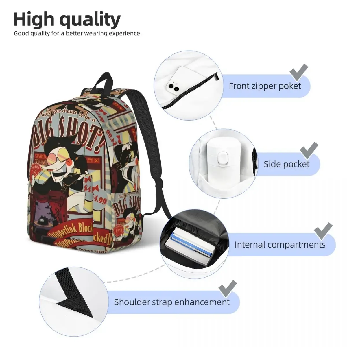 deltarune sac à dos de jeu vidéo pour hommes femmes cool lycée affaires sac à dos ordinateur portable sac à bandoulière cadeau