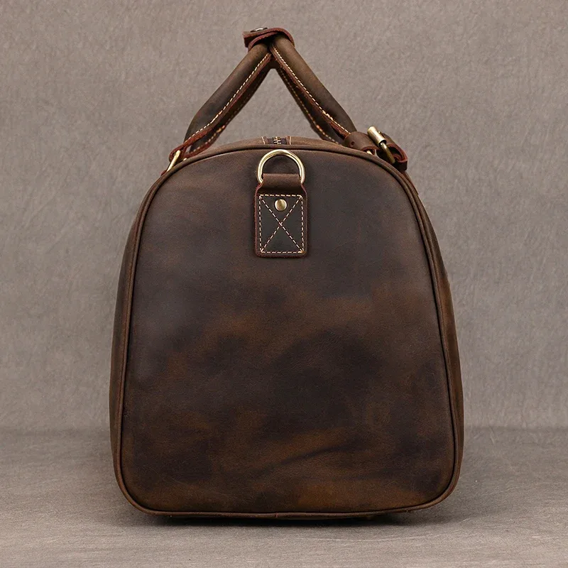 sacs à main en cuir vintage pour hommes, bagages à main de voyage, sacs fourre-tout d'affaires, cadeau de créateur de marque, mode