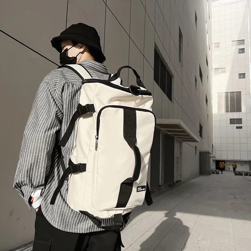 grand sac à bandoulière de voyage pour hommes, sac à dos de sport étanche, sac de bagages d'extérieur, seau de voyage, fonction mochila xa380c