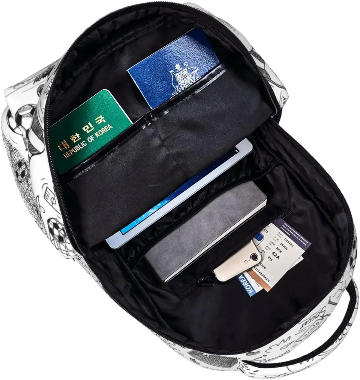 sac à dos d'école de football imprimé en 3d, cartable de balle léger, sac à dos de sport décontracté, sac de voyage de football, 16 po