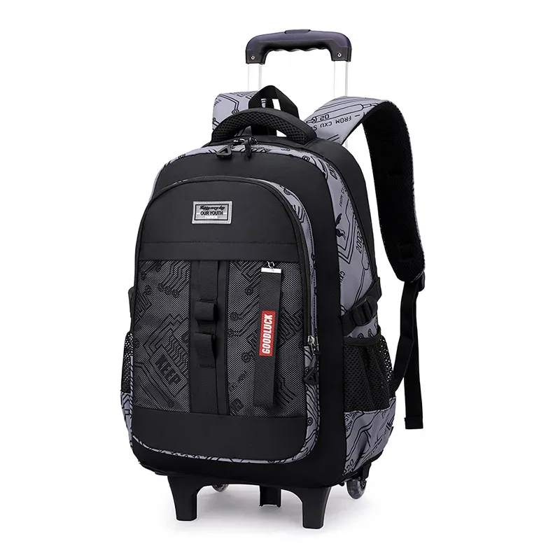sac à dos à roulettes 2026 pour collégiens, sac à roulettes pour garçons, sacs à dos à roulettes pour l'école, sacs à livres à roulettes
