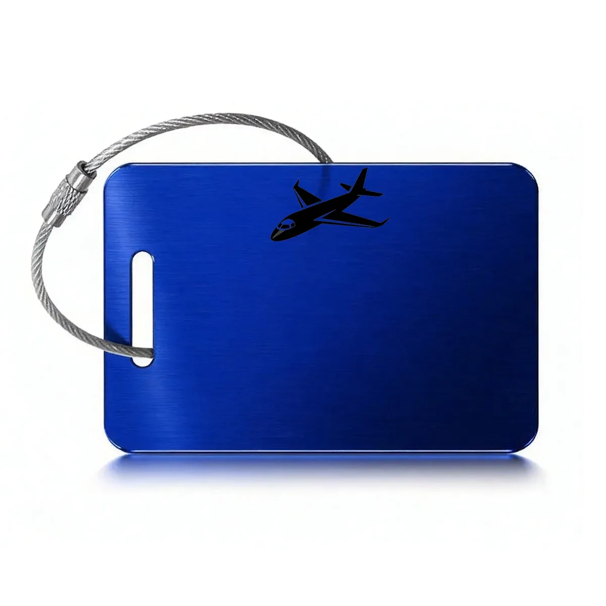 étiquette bagage métal carrée anse métal personnalisable voyage identité sécurité antiperte multicouleur travels accessoire