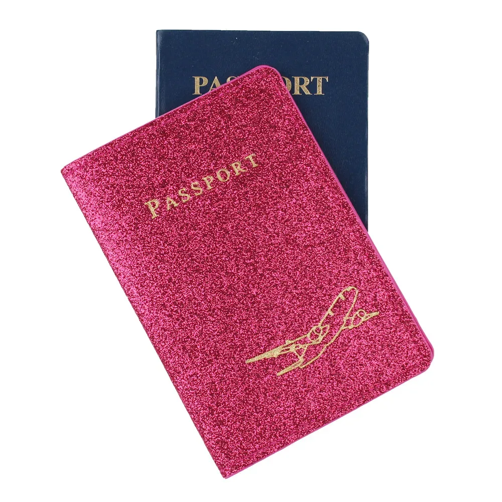 protège passeport organisateur avion doré noir rose pâle voyage document portefeuille crédit card protection