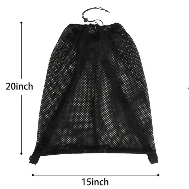 sac à dos en maille portable grande capacité avec cordon de serrage, sacs de rangement pour football, basketball, randonnée, sport, voyage, gym, shopping