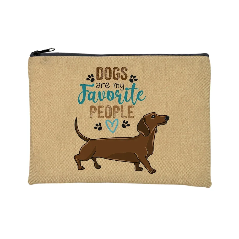 trousse de toilette voyage pochette maquillage jambes courtes mais grande attitude teckel chien imprimer trousse de maquillage voyage organisateur de toilette sacs à cosmétiques pour femmes pochette à fermeture éclair