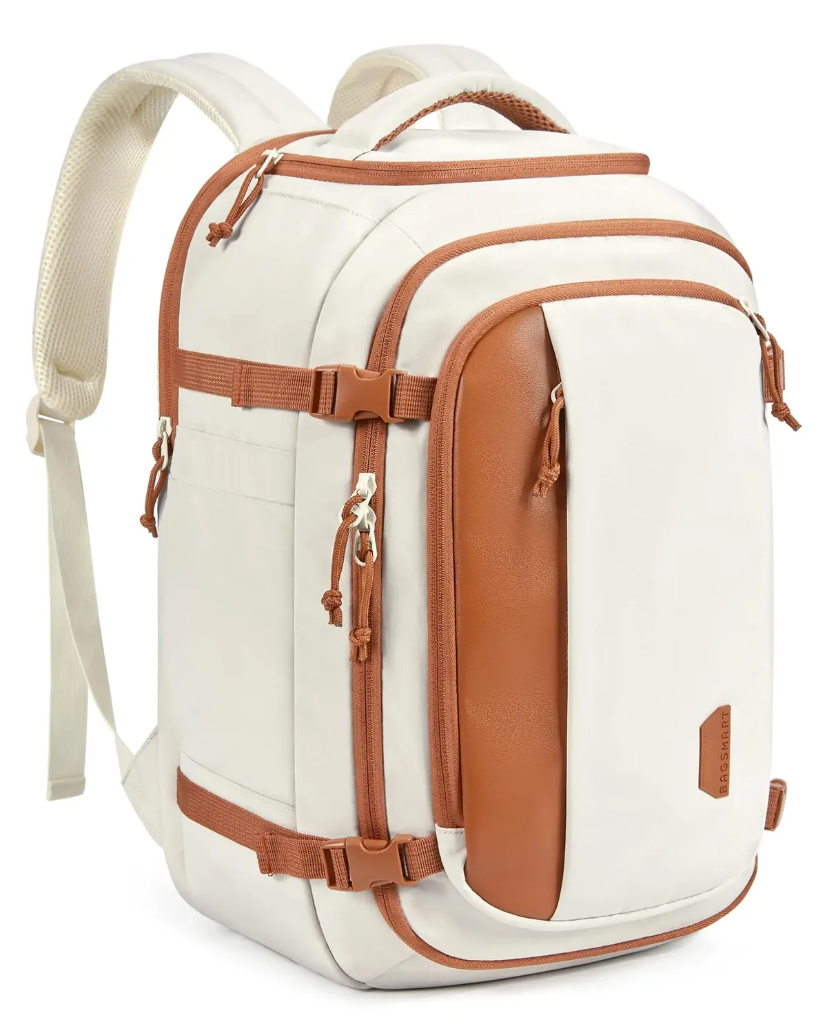 sac dos pvc beige unisexe 36 55 litres anti pince ceinture air poche ordinateur portable décontracté sport voyage ecole shopping