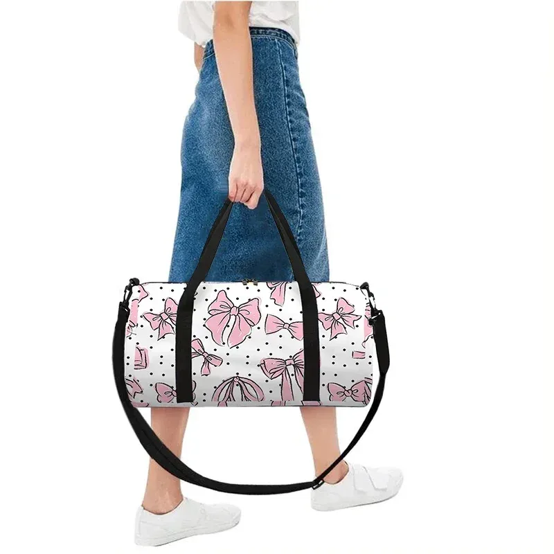 sac de voyage rose papillon grande capacité pour garçons/filles, meilleurs cadeaux, sacs de voyage 2d de dessin animé pour enfants, sac de sport extérieur