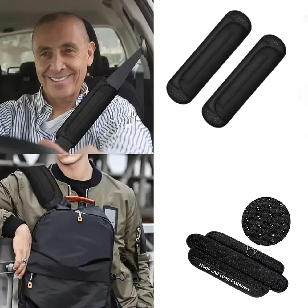 coussin ceinture sécurité nylon noir confort perforations respirantes épais arrondi voyage sport scolaire office