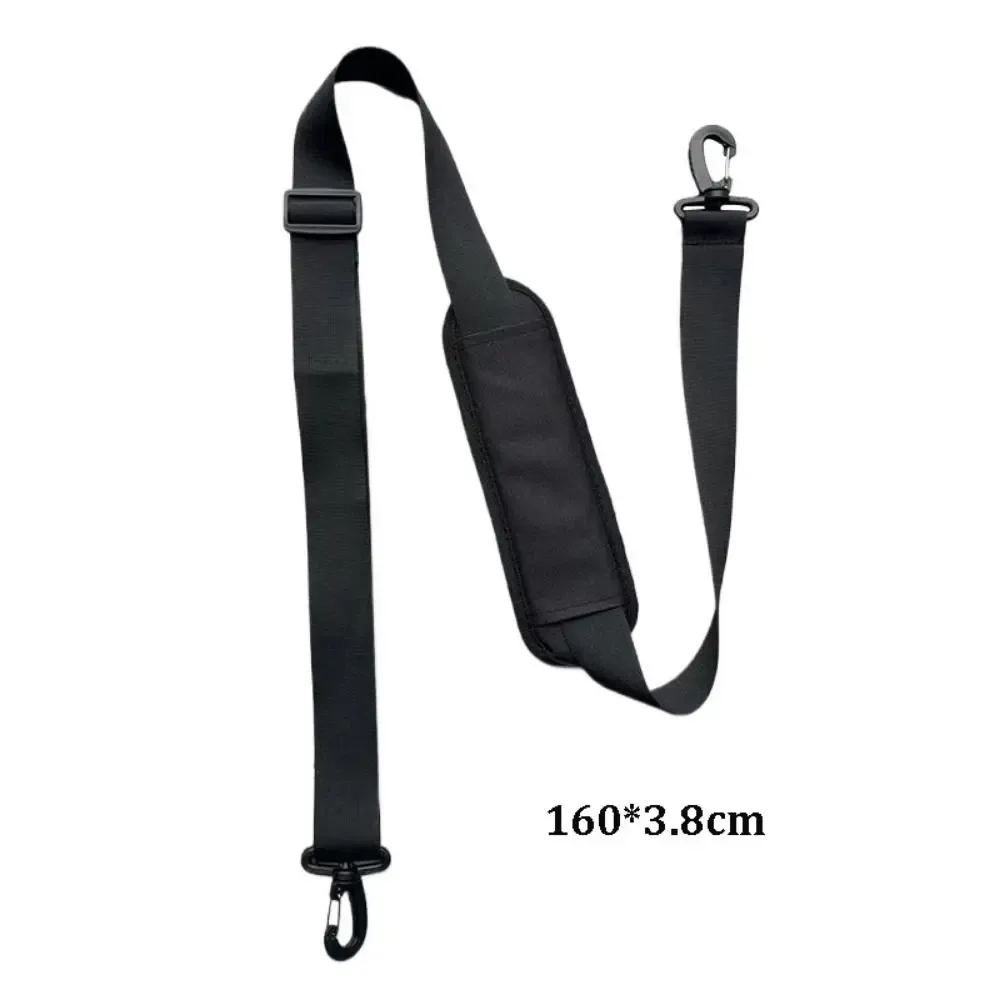 sangle de sac d'ordinateur détachable et respirante, sangle d'épaule réglable antidérapante avec coussin, accessoires pour sacs de voyage noirs