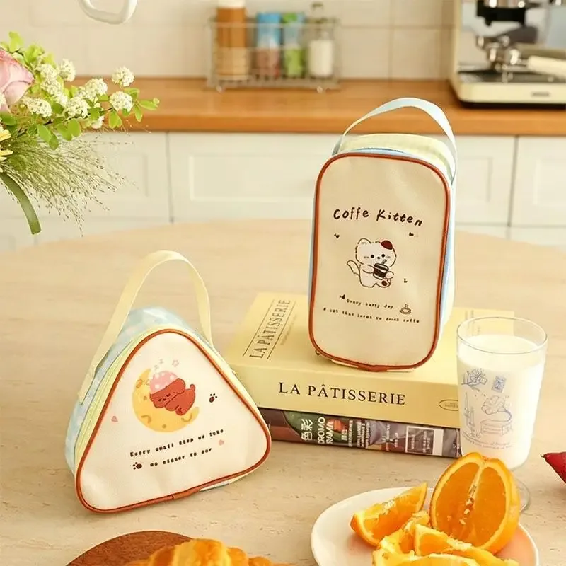 sac fourre-tout isotherme à motif de dessin animé mignon, sac à main thermique réutilisable, conteneur de stockage alimentaire pour enfants, femmes, école, travail, pique-nique