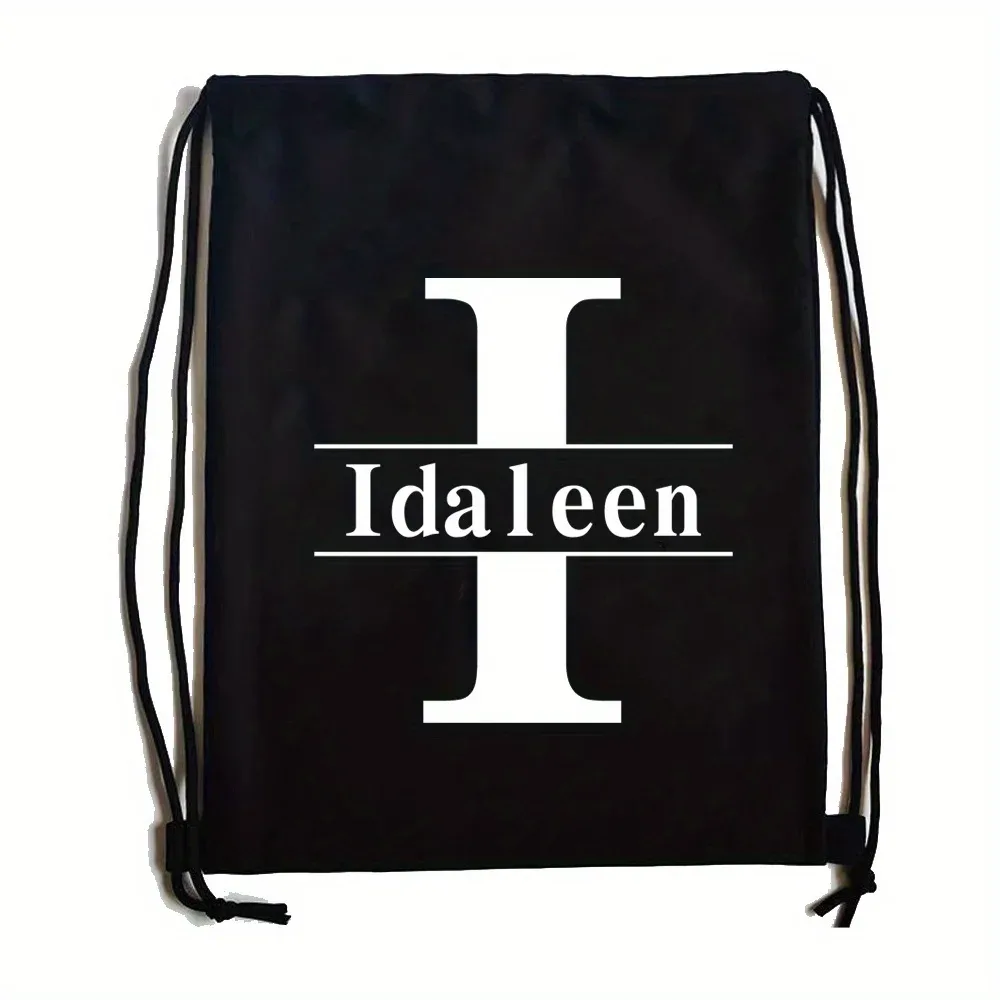 sac à dos à cordon personnalisé avec nom, sac de sport à double épaule, sac personnalisé avec initiales, sac portable pour randonnée et camping en plein air