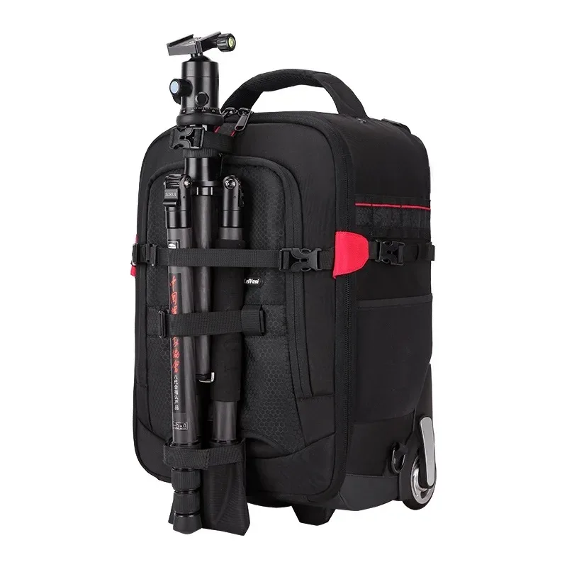 valise trolley professionnelle vnelstyle pour appareil photo reflex numérique, sac de transport pour appareil photo numérique, valise de voyage à roulettes