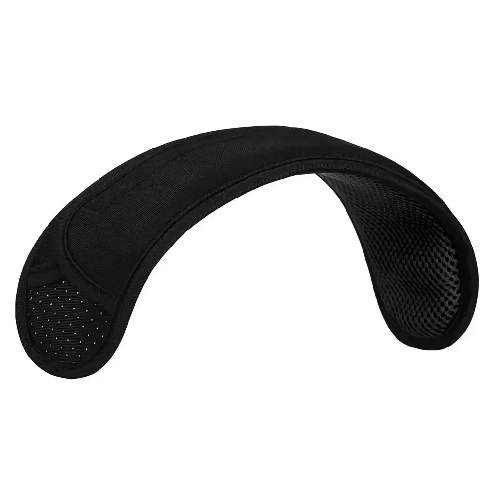 Coussin Ceinture Sécurité Nylon Noir Confort Perforations Respirantes Épais Arrondi Voyage Sport Scolaire Office
