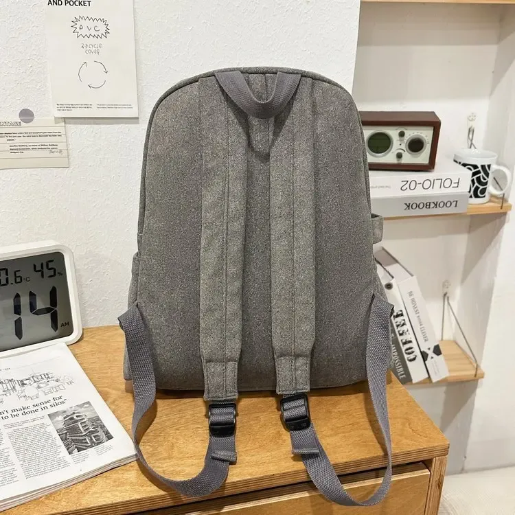 sac à dos vintage en daim, sac à dos décontracté multi-poches, sac à dos rétro pour ordinateur portable et école, pour le collège