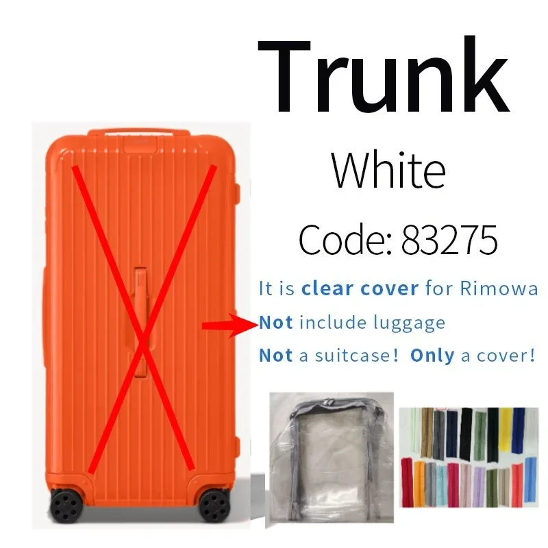 housses transparentes en pvc adaptées aux bagages rim essential 33 pouces, protection de valise de voyage, accessoires transparents, housse de protection anti-rayures