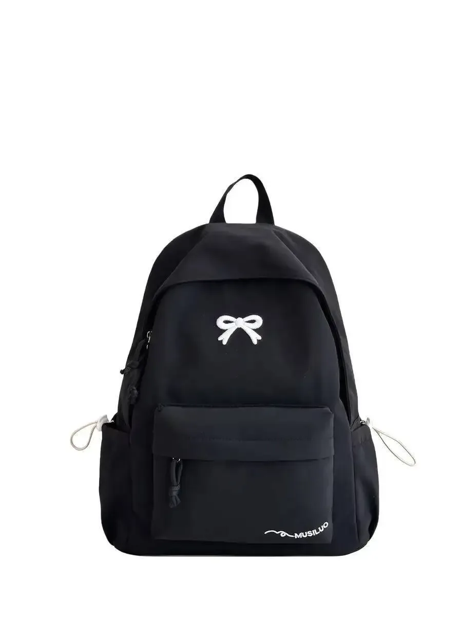 nouveau sac à dos brodé élégant style coréen japonais mignon sac d'école décontracté pour filles étudiants sac de voyage pour les déplacements quotidiens